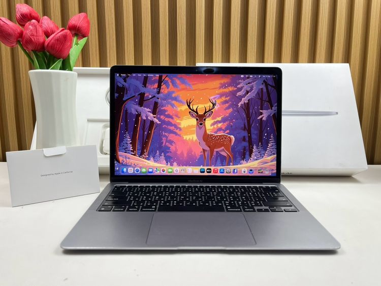 Apple แมค โอเอส 8 กิกะไบต์ อื่นๆ ไม่ใช่ MacBook Air 13-inch M1 2020 Ram8GB SSD256GB SpaceGray 