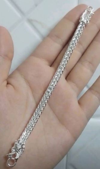 สร้อยข้อมือลายสี่เสามังกร ประทับตรา999 พร้อมบัตรรับประกัน รูปที่ 4