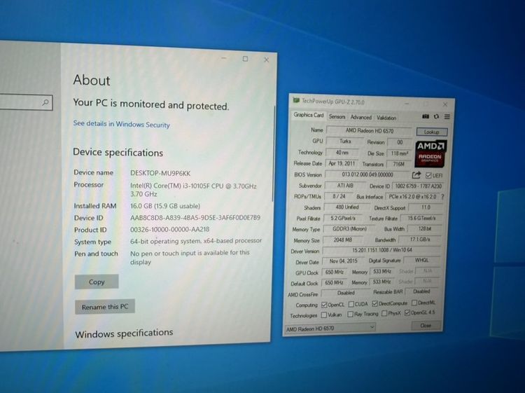 PC คอมพิวเตอร์เดสก์ท็อป Intel Core i3-10105F ทำงาน เล่นเกม อื่นๆ สบายมาก สอบถามเพิ่มเติมได้ครับ รูปที่ 8