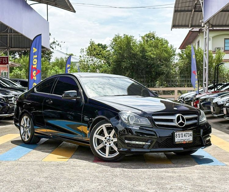 Mercedes-Benz C-Class 2013 C180 AMG Sedan เบนซิน ไม่ติดแก๊ส เกียร์อัตโนมัติ ดำ