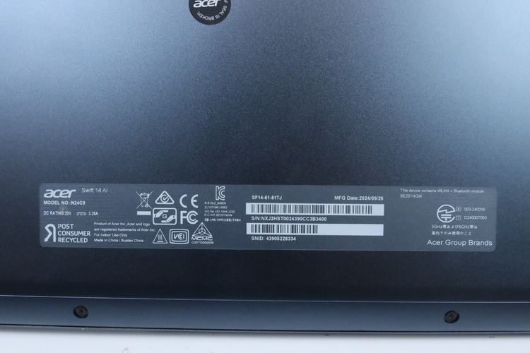 ACER SWIFT AI SF14-51-51TJ Core Ultra 5 226V RAM16.512GB รูปที่ 10