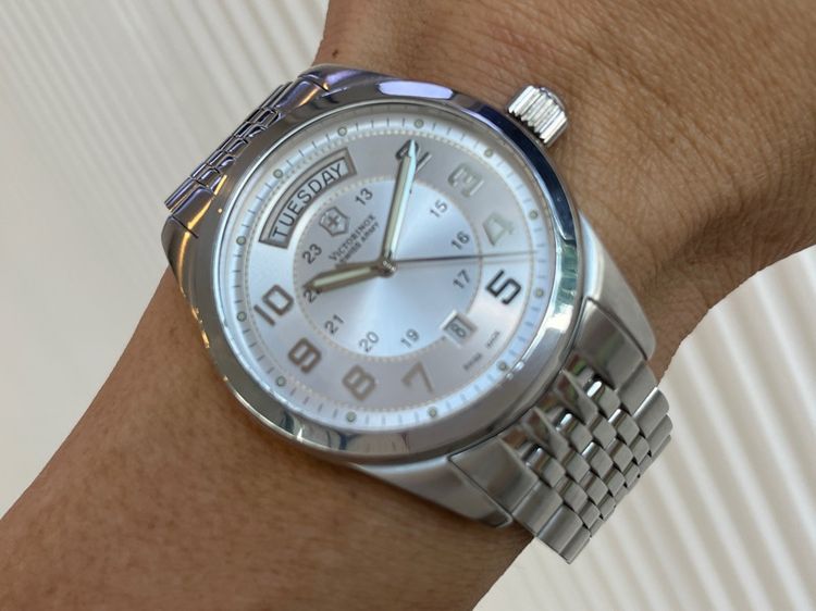 รับเทรเ Victorinox Ambassador Automatic สาย 2เส้น สายเหล็ก และสายหนังสั่งตัด  รูปที่ 11