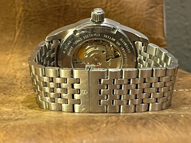 รับเทรเ Victorinox Ambassador Automatic สาย 2เส้น สายเหล็ก และสายหนังสั่งตัด  รูปที่ 18