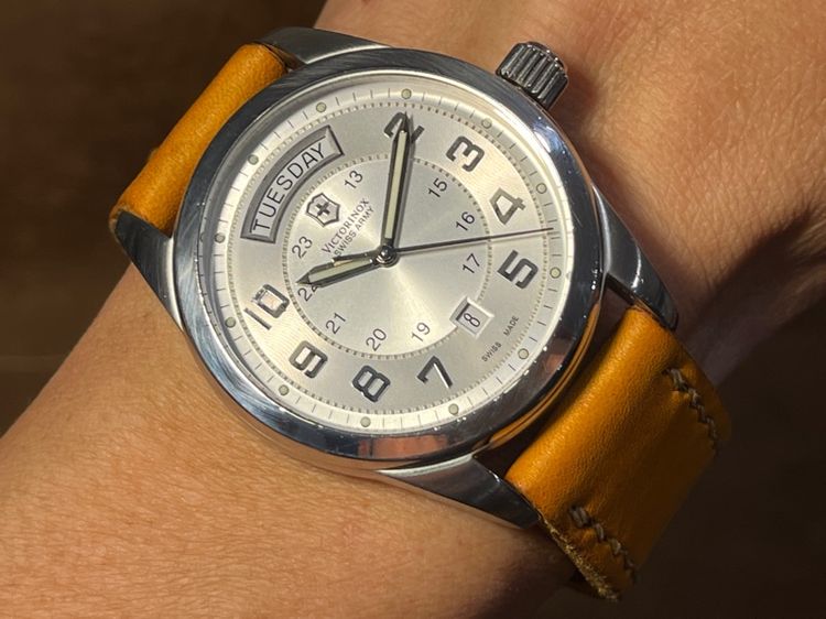 รับเทรเ Victorinox Ambassador Automatic สาย 2เส้น สายเหล็ก และสายหนังสั่งตัด  รูปที่ 7