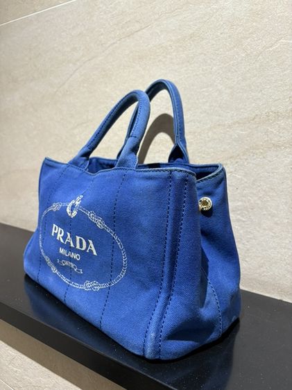 PRADA Canapa Demin tote รูปที่ 2