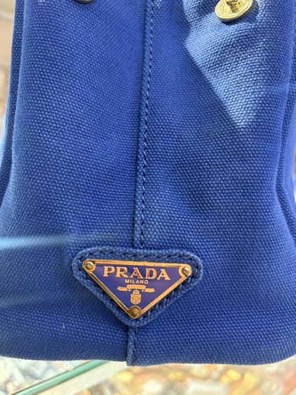 PRADA Canapa Demin tote รูปที่ 6