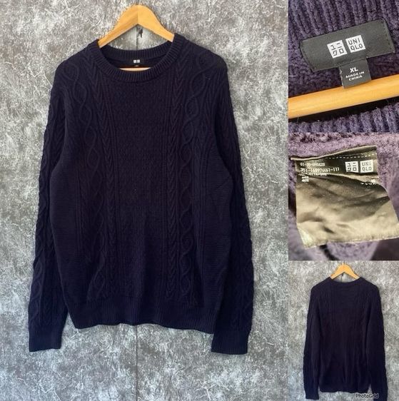 อื่นๆ อื่นๆ อื่นๆ อื่นๆ แขนยาว เสื้อกันหนาวไหมพรม UNIQLO แท้ 💯 size XL วัดจริงขนาด อก 23.5 ยาว 27.5 นิ้ว สภาพดีมาก ทรงสวย ดีเทลสวยเนื้อผ้านุ่ม หายากน่าสะสมครับ