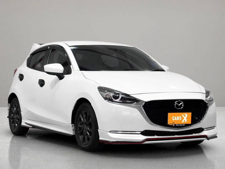 Mazda Mazda 2 2022 1.3 Skyactiv-G S Leather Sports Sedan เบนซิน ไม่ติดแก๊ส เกียร์อัตโนมัติ ขาว รูปที่ 3