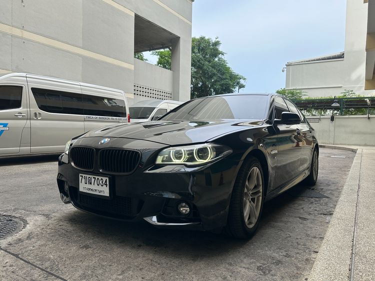 BMW Series 5 2015 525d Sedan ดีเซล ไม่ติดแก๊ส เกียร์อัตโนมัติ ดำ รูปที่ 3