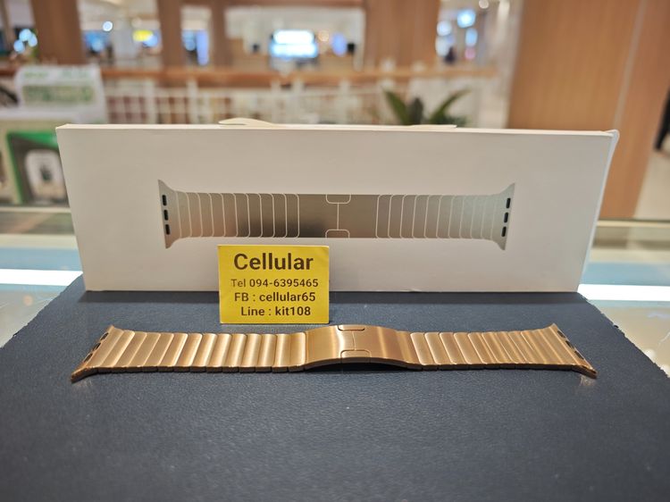 สาย Apple Watch Gold Link Bracelet 46mm เพิ่งใช้ไม่กี่ครั้ง ครบกล่อง
