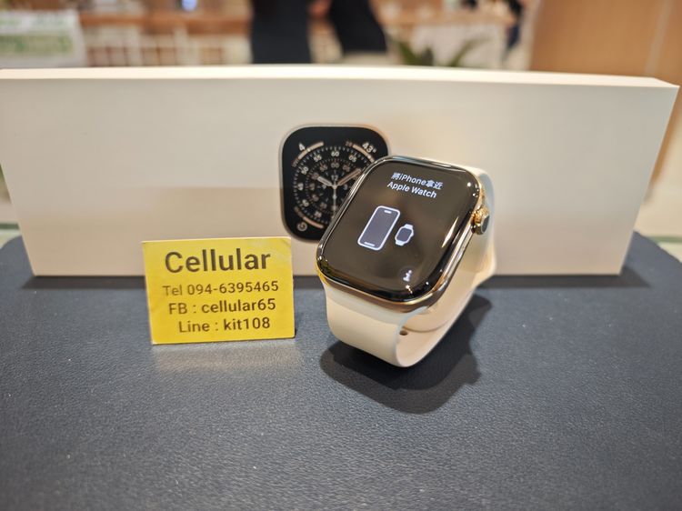 AppleWatch Series11 Titanium 46mm Batt100 เพิ่งใช้2ครั้ง ประกัน6เดือนกว่า 