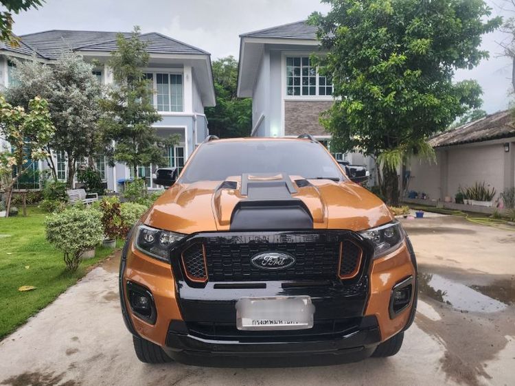 รถ Ford Ranger 2.0 Bi-Turbo Hi-Rider Wildtrak สี ส้ม