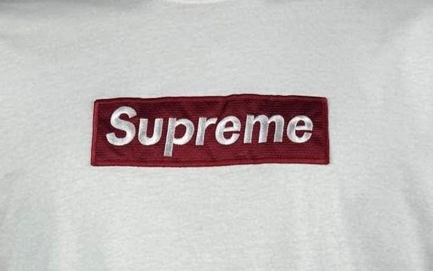 Supreme LA classic solid red Box Logo Tee in White                                                                               รูปที่ 3