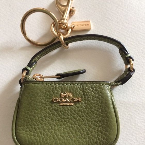 เขียว มือ 2 COACH แท้ พวงกุญแจกระเป๋าจิ๋ว