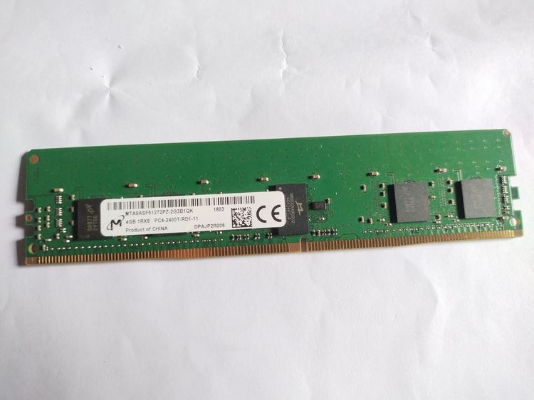 มือสอง (สภาพดี) Micron 4GB DDR4-2400 PC4-19200 ECC RDIMM