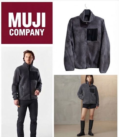 อื่นๆ แขนยาว Sold out เสื้อกันหนาว unisex เสื้อแจ็คเก็ต The Muji Company