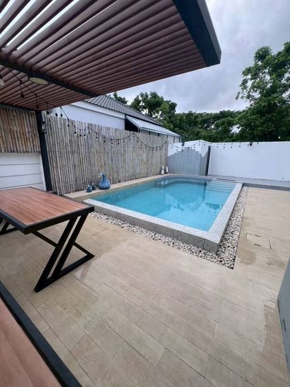 ขายบ้านเดี่ยวพร้อมสระว่ายน้ำ 3 นอน 3 น้ำ 55 ตรว พลา บ้านฉาง ระยอง 5.69 ล้าน