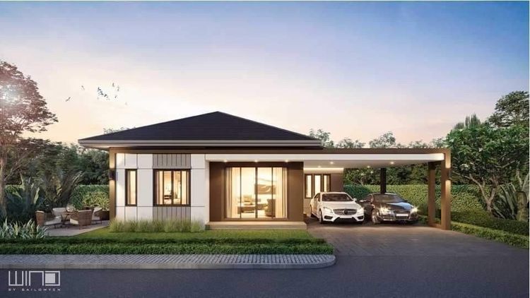 ขายบ้านใหม่ โครงการสายลมเย็น 3 นอน 2 น้ำ 50 ตรว บ้านฉาง ระยอง เริ่ม 2.89 ล้าน