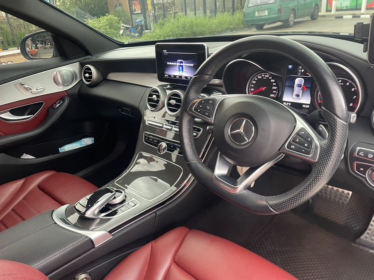Mercedes-Benz C-Class 2018 C350e Sedan ปลั๊กอินไฮบริด (PHEV) ไม่ติดแก๊ส เกียร์อัตโนมัติ ดำ รูปที่ 3