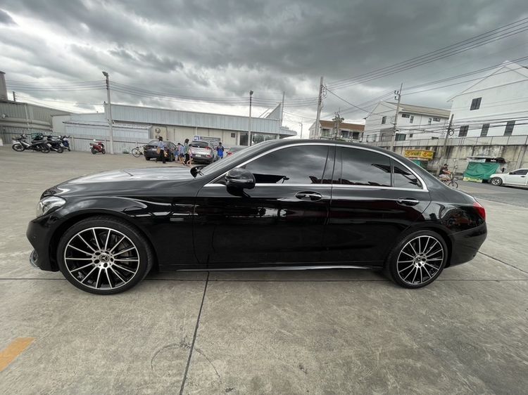 Mercedes-Benz C-Class 2018 C350e Sedan ปลั๊กอินไฮบริด (PHEV) ไม่ติดแก๊ส เกียร์อัตโนมัติ ดำ