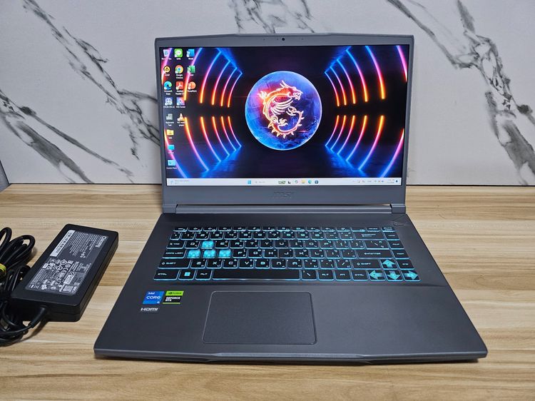 รุ่นอื่น ๆ วินโดว์ 16 กิกะไบต์ อื่นๆ ใช่ Msi Gaming i5-13420H+RTX 2050 +Ram16 +SSD512 เครื่องสวย พร้อมใช้งาน