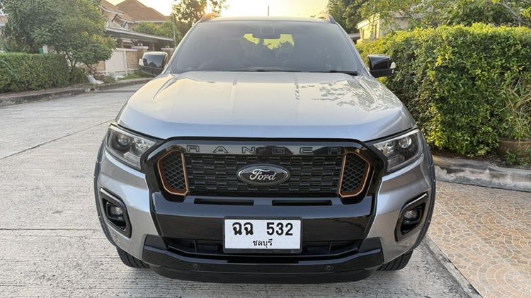 Ford Ranger 2021 2.0 Hi-Rider Wildtrak Pickup ดีเซล ไม่ติดแก๊ส เกียร์อัตโนมัติ เทา
