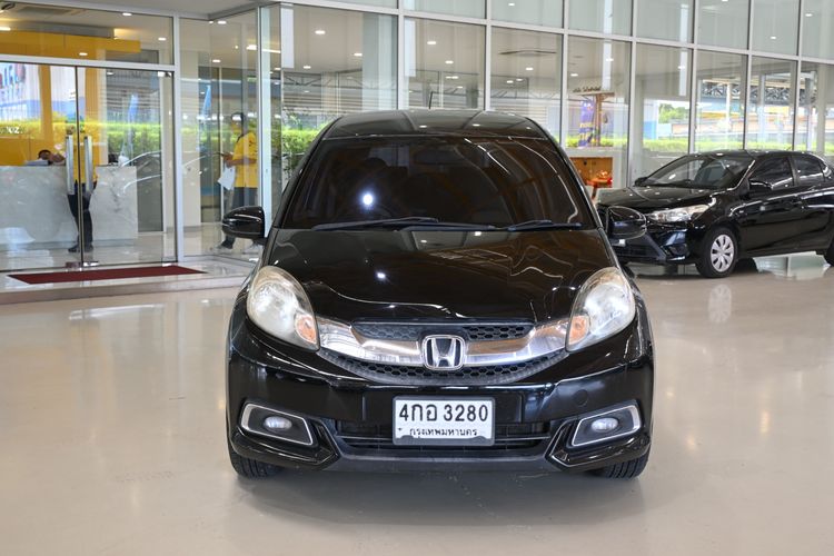 Honda Mobilio 2015 1.5 V Sedan เบนซิน ไม่ติดแก๊ส เกียร์อัตโนมัติ ดำ รูปที่ 2
