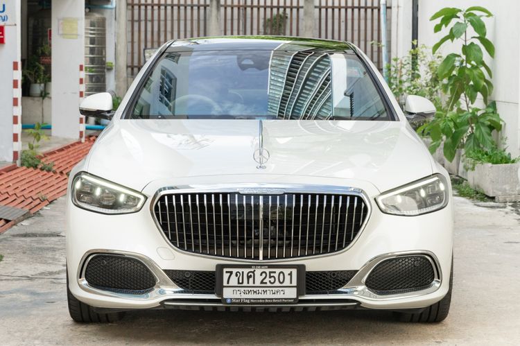 Mercedes-Benz S-Class 2024 S580e Sedan ปลั๊กอินไฮบริด (PHEV) ไม่ติดแก๊ส เกียร์อัตโนมัติ ขาว รูปที่ 4