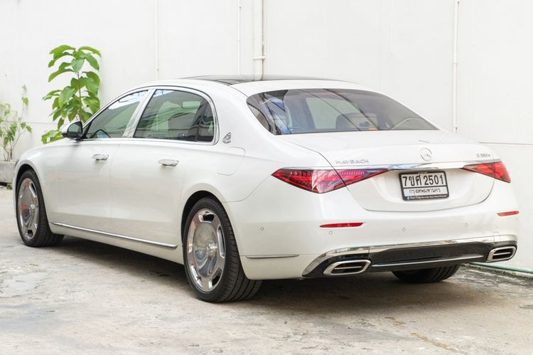 Mercedes-Benz S-Class 2024 S580e Sedan ปลั๊กอินไฮบริด (PHEV) ไม่ติดแก๊ส เกียร์อัตโนมัติ ขาว รูปที่ 3