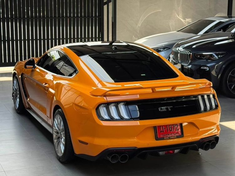Ford Mustang 2019 2.3 Ecoboost Sedan เบนซิน ไม่ติดแก๊ส เกียร์อัตโนมัติ ส้ม รูปที่ 4