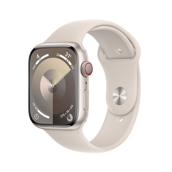 Apple Watch Series 9 GPS Starlight AL Case with Starlight Sport Band
