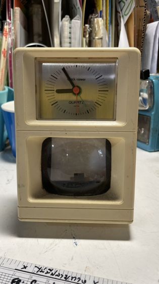 พลาสติก ขาว นาฬิกา Clock Viewer