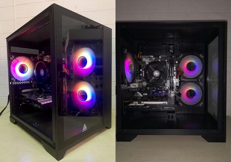 อื่นๆ อื่นๆ วินโดว์ มากกว่า 128 กิกะไบต์ ใช่ 💥 Com  Game 💥  CPU RYZEN5 2600 + GTX 1650 OC 4 GB +RAM 16 GB + M.2 NVme 128 GB + HDD 500 GB 💥