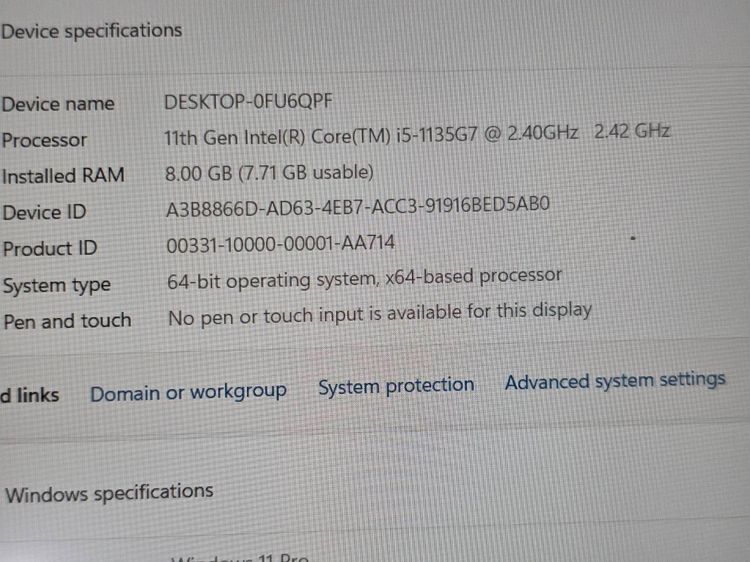 ThinkPad E14 Core i5 gen11 ram 8 gb SSD M.2 512 Gb จอ14 นิ้ว FHD รูปที่ 14