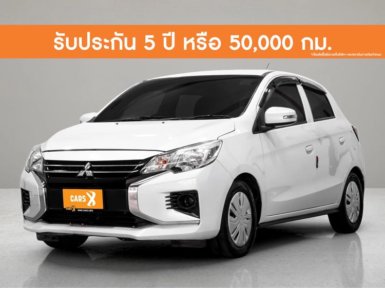 รถ Mitsubishi Mirage 1.2 GLX สี ขาว