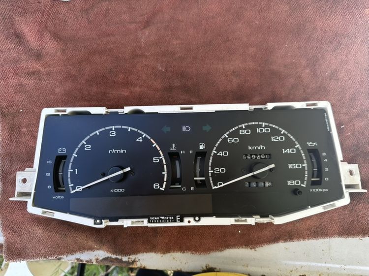 (แท้ถอด)เรือนไมล์ ISUZU TFR 1989-1996 ไฟฟ้า ไม่มีเลนส์ครอบเรือนไมล์กับปุ่มรีเซ็ตใช้งานได้ปกติ รับประกัน1เดือน เพิ่มไฟLED
