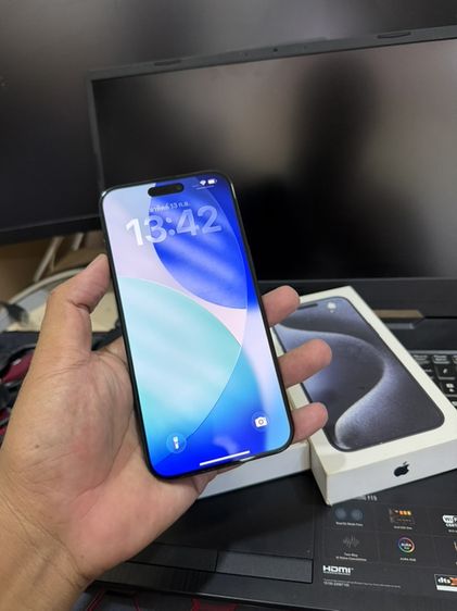 iPhone 15 Pro Max 256GB Blue Titanium จอแท้ลื่น กล้องสวย สแกนหน้าปกติ สอบถามเพิ่มเติมได้ รูปที่ 4