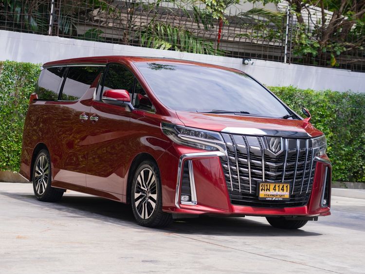 Toyota Alphard 2020 2.5 S C-Package Utility-car เบนซิน ไม่ติดแก๊ส เกียร์อัตโนมัติ แดง
