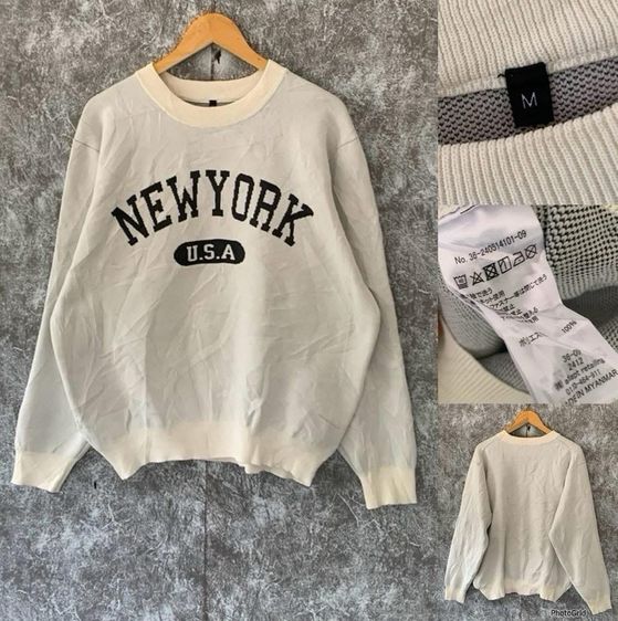อื่นๆ เสื้อไหมพรม อื่นๆ อื่นๆ แขนยาว เสื้อกันหนาวไหมพรม แท้ 💯 size M วัดจริงขนาด อก 22 ยาว 26.5 นิ้ว สภพใหม่มาก ทรงสวย ดีเทลสวยเนื้อผ้านุ่ม หายากน่าสะสมครับ