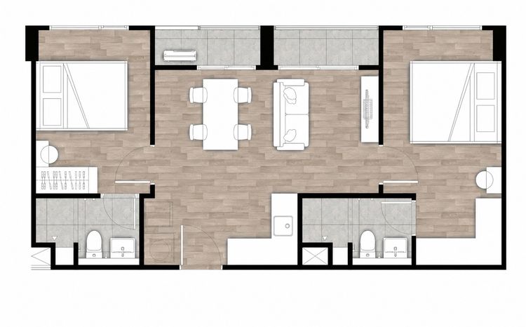 ขายคอนโด 2 ห้องนอน ชั้น 4 Space Cherngtalay ภูเก็ต เจ้าของขายเอง