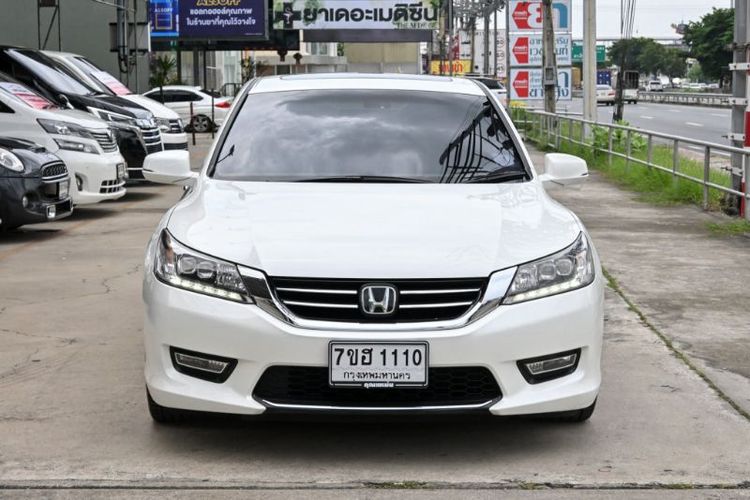 Honda Accord 2014 2.4 Tech Sedan เบนซิน เกียร์อัตโนมัติ ขาว รูปที่ 2