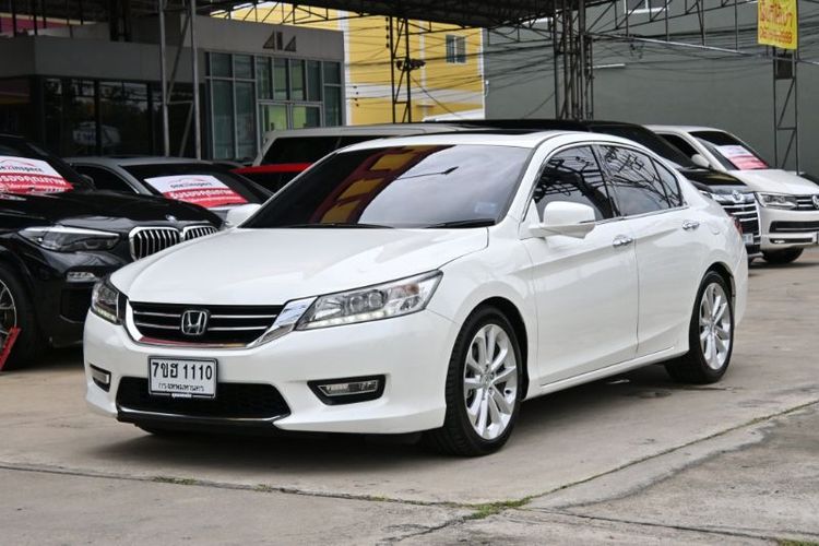 Honda Accord 2014 2.4 Tech Sedan เบนซิน เกียร์อัตโนมัติ ขาว รูปที่ 3