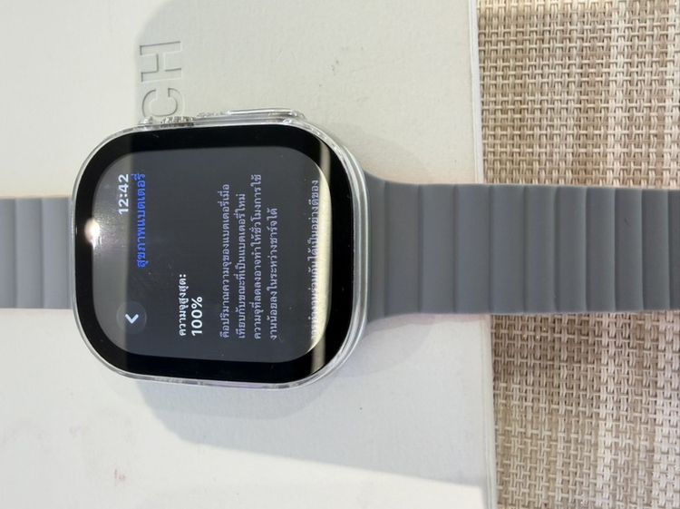 สแตนเลส เงิน Apple Watch Ultra 2 ครบกล่อง แบต 100 เปอร์เซนต์