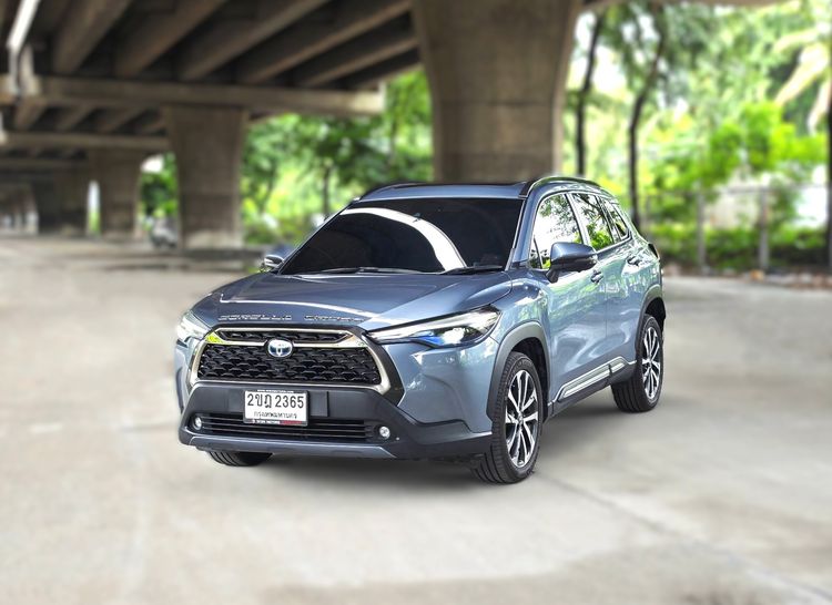 Toyota Corolla Cross 2021 1.8 Hybrid Premium Safety Utility-car ไฮบริด ไม่ติดแก๊ส เกียร์อัตโนมัติ เทา