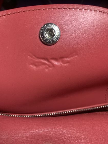 Longchamp Cuir หนังแกะแท้ สี Cyclamen Pink Size S ราคา 3,200 รวมส่ง ของแท้ 100% มีปลายทาง รูปที่ 9
