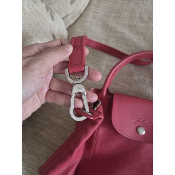 Longchamp Cuir หนังแกะแท้ สี Cyclamen Pink Size S ราคา 3,200 รวมส่ง ของแท้ 100% มีปลายทาง รูปที่ 2