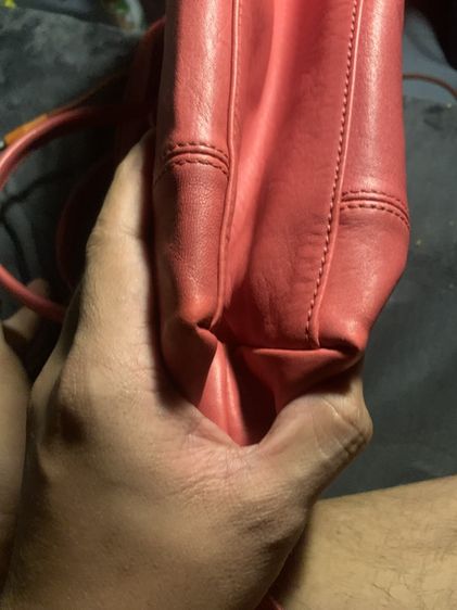 Longchamp Cuir หนังแกะแท้ สี Cyclamen Pink Size S ราคา 3,200 รวมส่ง ของแท้ 100% มีปลายทาง รูปที่ 10