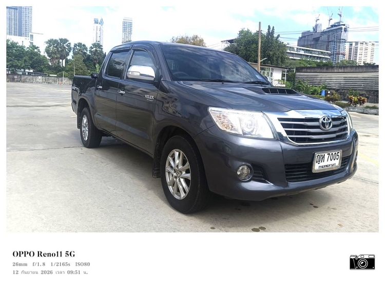 Toyota Hilux Vigo Champ 2011 Double Cab 2.5 E Pickup ดีเซล ไม่ติดแก๊ส เกียร์ธรรมดา เทา