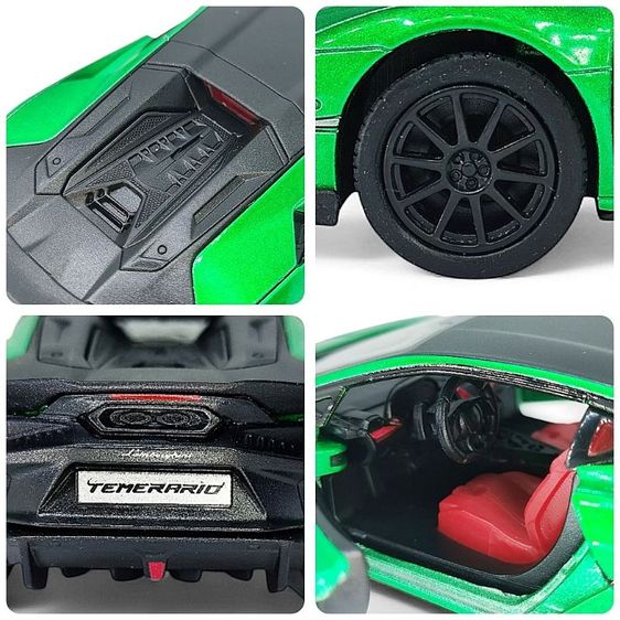 KINSMART Lamborghini Temerario scale 1/38 โมเดลรถ ลิขสิทธิ์แท้ สำหรับสะสม เหล็กอัลลอย ยาว 12.5cm รูปที่ 10