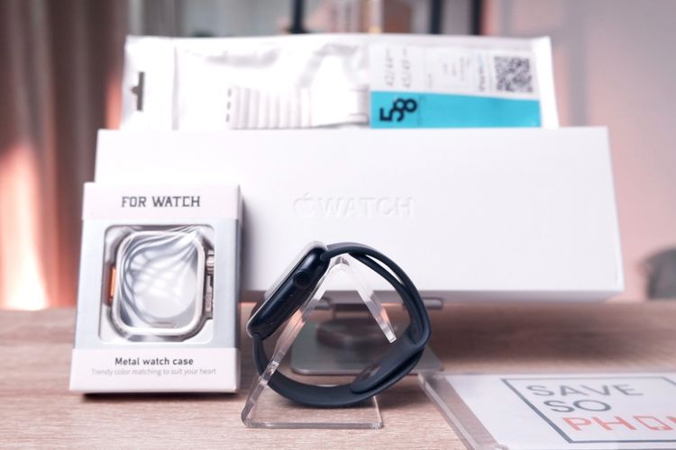 Apple Watch Series 9  45 mm. GPS สี Black เครื่องสวย ราคาเพียง 5,990.- มีประกันร้าน 60วัน รูปที่ 2